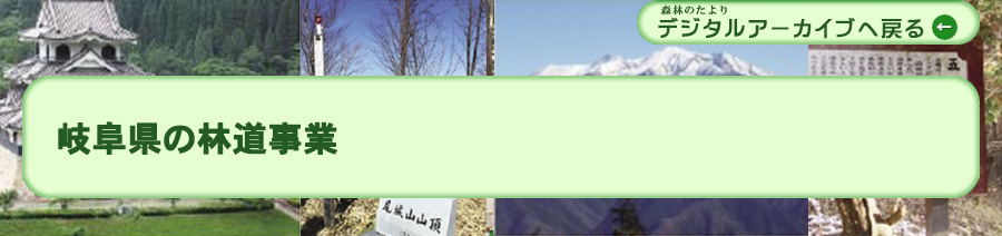 岐阜県の林道事業
