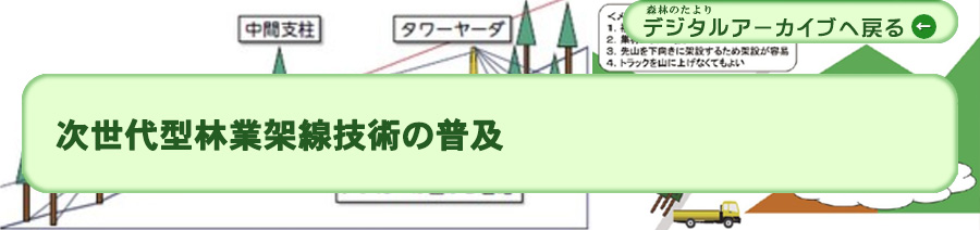 次世代型林業架線技術の普及
